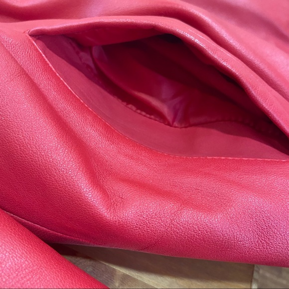 NEW DaRucci Light Weight Leather Jacket- Red, Size 4XL - Picture 7 of 14